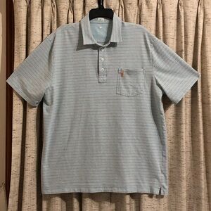 Johnnie-O Neese Heathered Stripe Polo